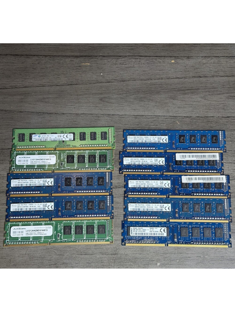 Lot Of (10)  Mixed Brands 4GB 1Rx8 PCL3/ PC3